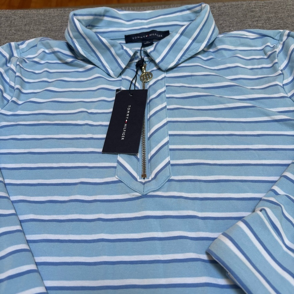 Tommy Hilfiger Striped Viscose Tops for Women - Picture 2 of 6